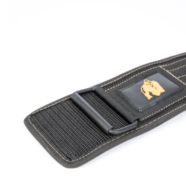 Пояс для важкої атлетики Gorilla Wear 4-Inch Nylon Lifting Belt чорно-золотий S/M (69-89 см) gw_9913992211 фото