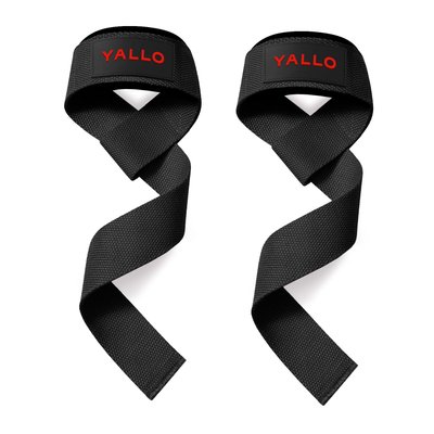 Кистевые лямки с неопреновой подкладкой YALLO Lifting Straps Black (62 см, пара) yallo_black фото