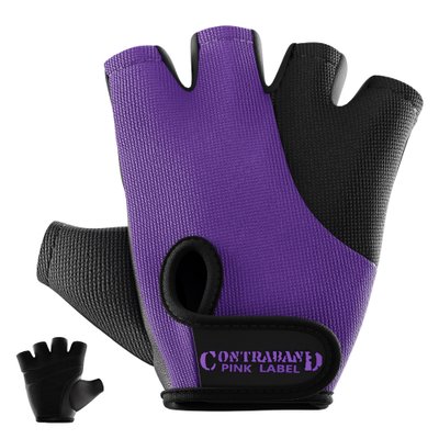 Женские перчатки для фитнеса Contraband Pink Label 5057 Classic Weight Lifting Gloves (Фиолетовый XS) 5057-Purple-XS фото