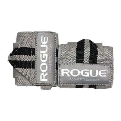 Кистовые бинты Rogue Fitness Wrist Wraps Gray/Black (30 см, средняя жесткость) rogue_gb32 фото