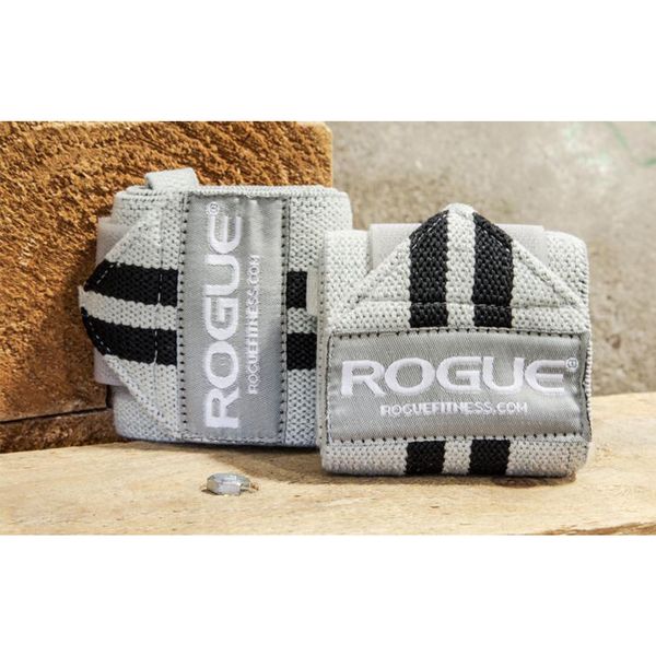 Кистьові бинти Rogue Fitness Wrist Wraps Gray/Black (30 см, середня жорсткість) rogue_gb32 фото