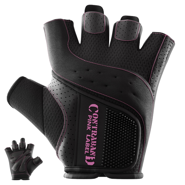 Жіночі рукавички для фітнесу Contraband Pink Label 5137 Women's Padded Weight Lifting (Чорний XS) 5137-Black-XS фото