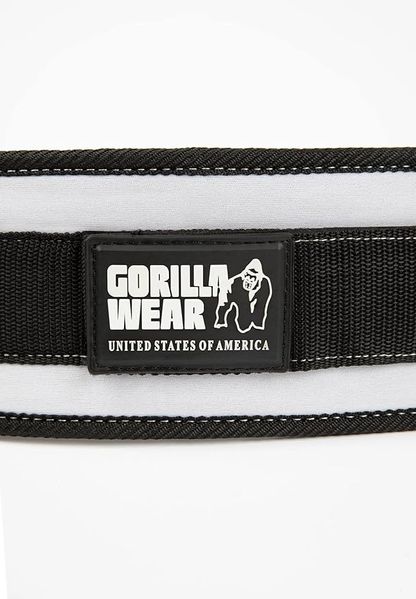 Пояс атлетичний жіночий Gorilla Wear 4 Inch Women's Lifting Belt Black/White S gw_9980190101 фото
