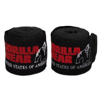 Бинти боксерські Gorilla Wear Boxing Hand Wraps Black 2.5 м gw_9990990039 фото