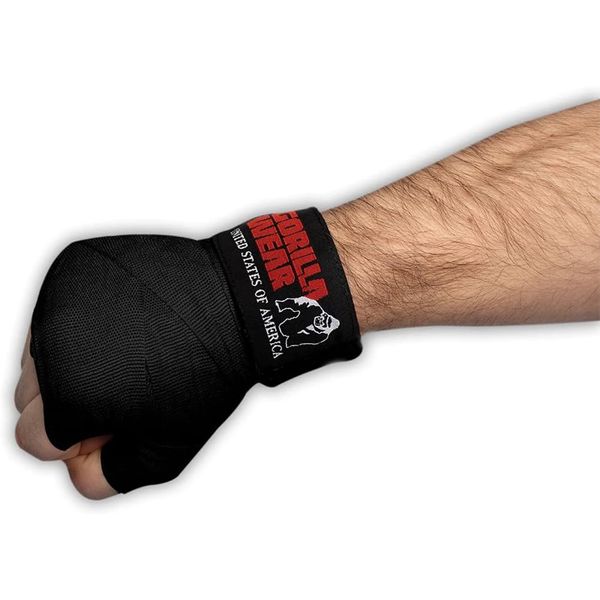 Бинты боксерские Gorilla Wear Boxing Hand Wraps Black 2.5 м gw_9990990039 фото