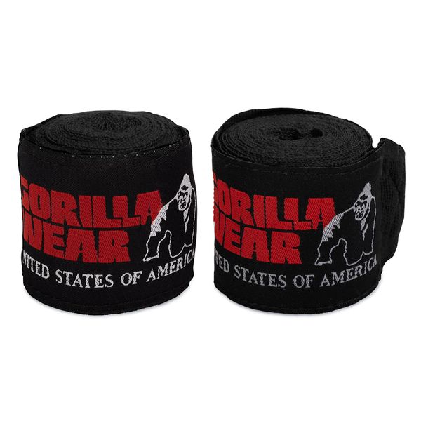 Бинты боксерские Gorilla Wear Boxing Hand Wraps Black 2.5 м gw_9990990039 фото