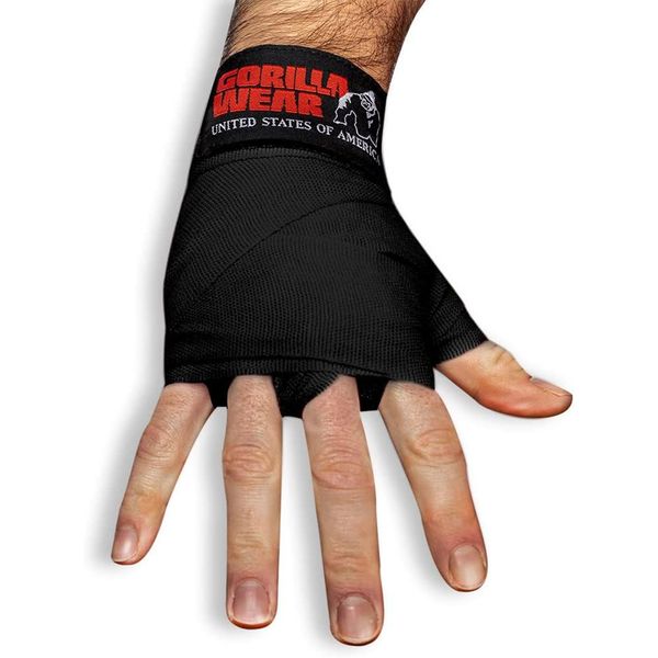 Бинты боксерские Gorilla Wear Boxing Hand Wraps Black 2.5 м gw_9990990039 фото