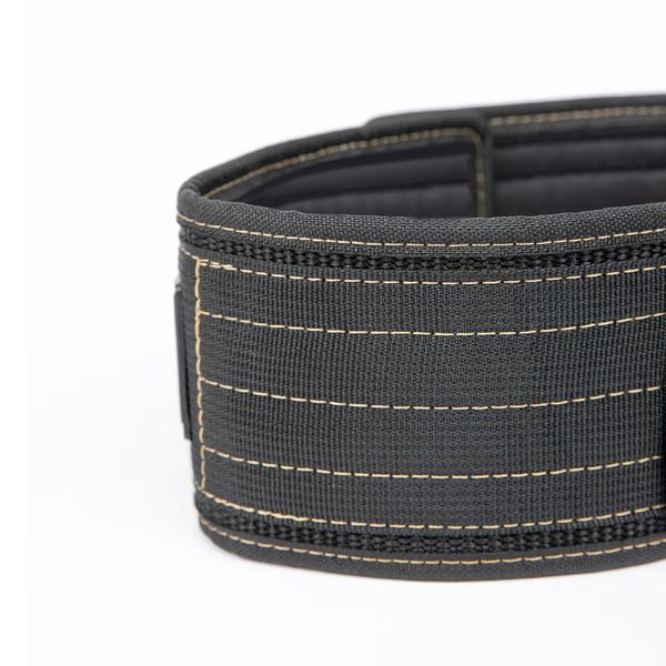 Пояс для важкої атлетики Gorilla Wear 4-Inch Nylon Lifting Belt чорно-золотий M/L (79-99 см) gw_9913992212 фото