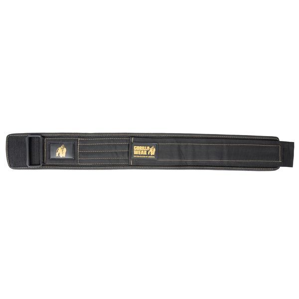 Пояс для важкої атлетики Gorilla Wear 4-Inch Nylon Lifting Belt чорно-золотий M/L (79-99 см) gw_9913992212 фото