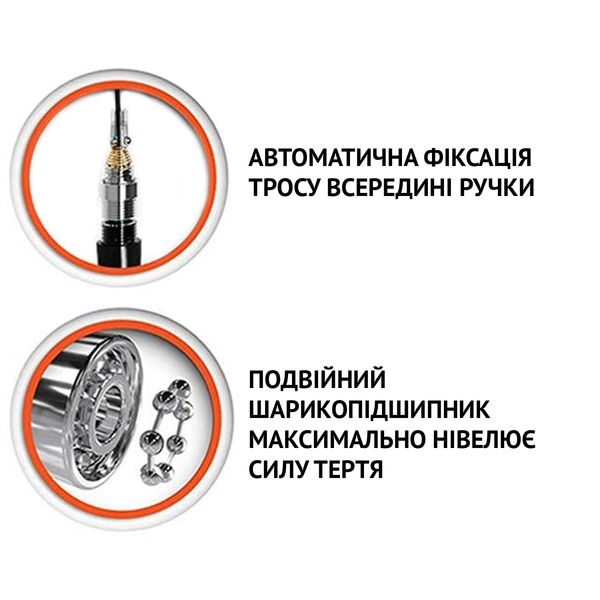 Швидкісна скакалка HeartBeat Silver з системою Self-Locking hb-lock-silver фото