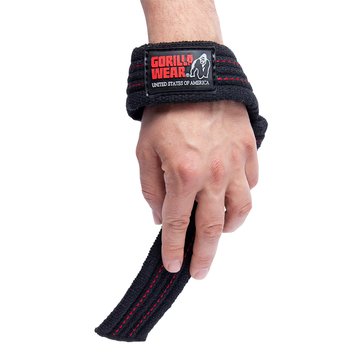 Кистьові лямки для тяги Gorilla Wear Hardcore Lifting Straps Black (57 см, пара) 9912490009 фото