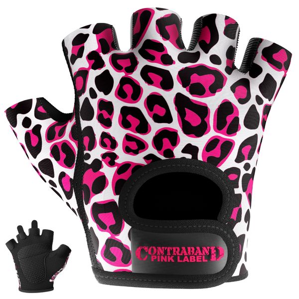 Женские перчатки Contraband Pink Label 5297 Leopard Print Gloves (Розовый XS) 5297-Pink-XS фото