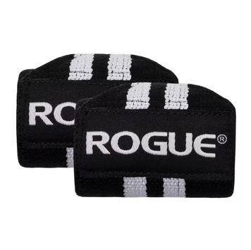 Кистьові бинти Rogue Fitness Wrist Wraps Black/White (45 см, середня+ жорсткість) rogue_bw45 фото