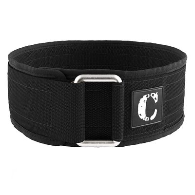 Пояс атлетичний для тренувань Contraband Black Label 4010 4-Inch Nylon Weight Lifting Belt Чорний S (56-65 см) 4010-Black-S фото