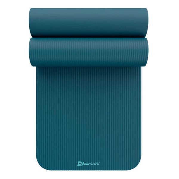 Килимок для йоги та фітнесу Hop-Sport HS-NB015GM аквамарин (товщина 1.5 см) 5902308232082 фото