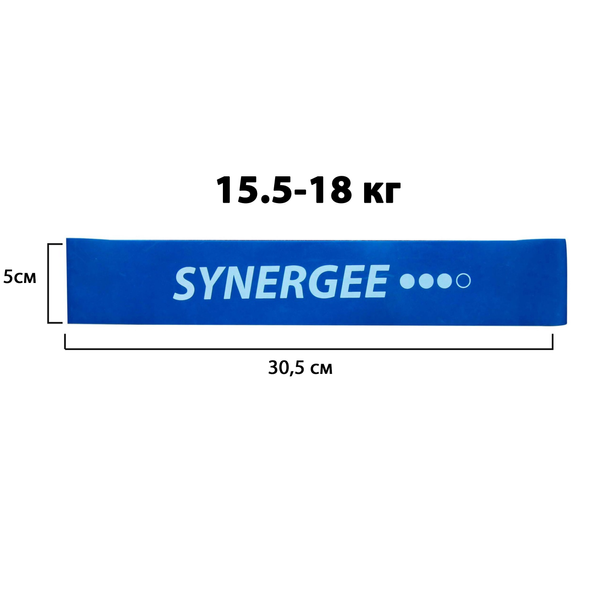 Фитнес резинка эспандер Mini Band Synergee (15.5-18 кг) mb003 фото