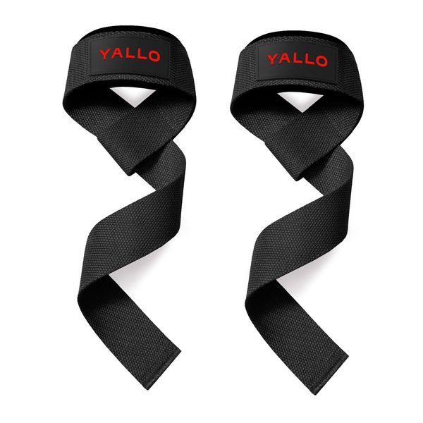 Кистьові лямки з неопреновою підкладкою YALLO Lifting Straps Black (62 см, пара) yallo_black фото