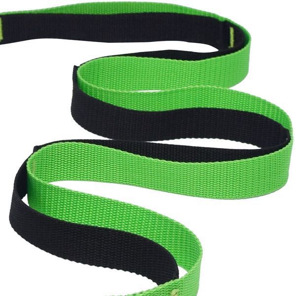 Ремень для растяжки A2ZCARE Yoga Strap Green/Black (10 петель) A2Z-green фото