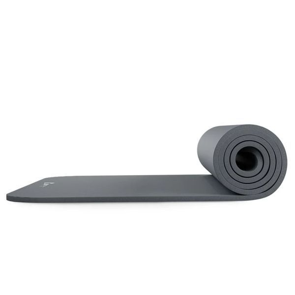 Коврик для йоги и фитнеса Hop-Sport HS-NB010GM графитовый (толщина 1 см) 5902308231955 фото