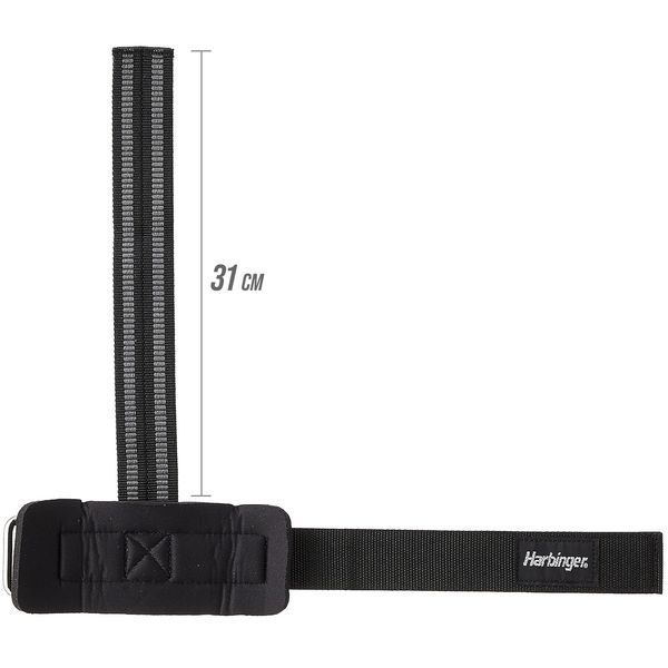 Кистевые лямки для тяги Harbinger BIG GRIP PRO Lifting Straps прорезиненные (технология DuraGrip, пара) 360531 фото