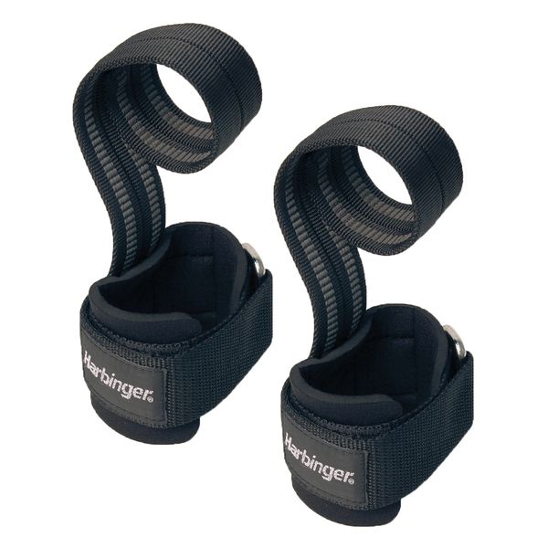 Кистевые лямки для тяги Harbinger BIG GRIP PRO Lifting Straps прорезиненные (технология DuraGrip, пара) 360531 фото