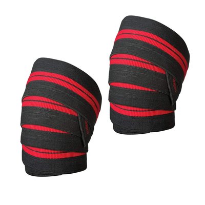 Коленные бинты Harbinger Red Line Knee Wraps 46300 Black/Red (198 см) hrb46300 фото