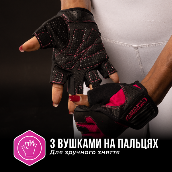 Жіночі рукавички для фітнесу Contraband Pink Label 5137 Women's Padded Weight Lifting (Рожевий XS) 5137-Pink-XS фото