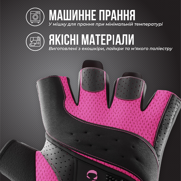 Жіночі рукавички для фітнесу Contraband Pink Label 5137 Women's Padded Weight Lifting (Рожевий XS) 5137-Pink-XS фото