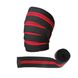 Колінні бинти Harbinger Red Line Knee Wraps 46300 Black/Red (198 см) hrb46300 фото 2