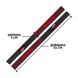 Лямки для тяги SAWANS з неопреновою підкладкою Black/Red (56 см, пара) saw_straps фото 3