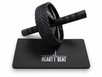 Ролик для пресу HeartBeat Ab Wheel Roller з килимком для колін hb-abwheel фото