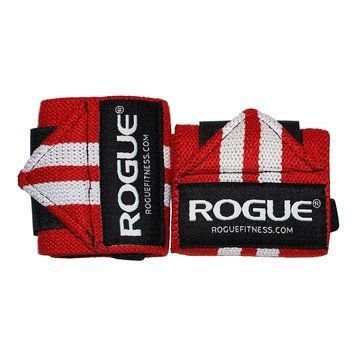 Кистьові бинти Rogue Fitness Wrist Wraps Red/White (45 см, середня жорсткість) rogue_rd45 фото