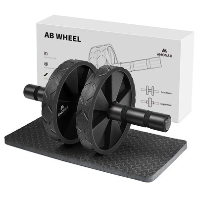 Ролик для пресу Amonax Convertible Ab Wheel Roller з килимком для колін amonax_ab фото