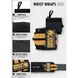 Кистевые бинты Gorilla Wear Wrist Wraps PRO Black/Gold (45 см, средняя жесткость) gw_9919592209 фото 4