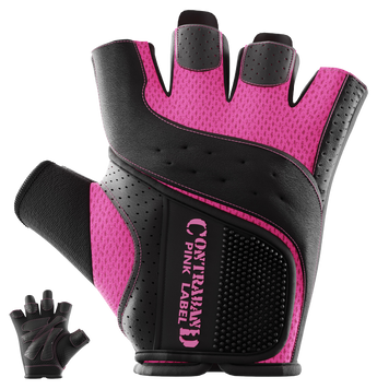 Жіночі рукавички для фітнесу Contraband Pink Label 5137 Women's Padded Weight Lifting (Рожевий L) 5137-Pink-L фото