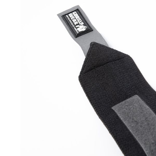 Кистьові бинти Gorilla Wear Basic Wrist Wraps Black/Gray (45 см, середня жорсткість) gw_9910690809 фото