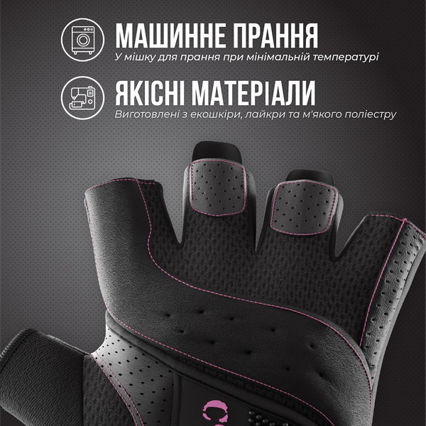 Женские перчатки для фитнеса Contraband Pink Label 5137 Women's Padded Weight Lifting (Черный XS) 5137-Black-XS фото