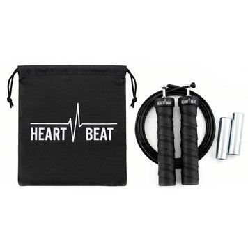 Скакалка HeartBeat Jump Rope з обважнювачем (сумочка) hb-weighted фото