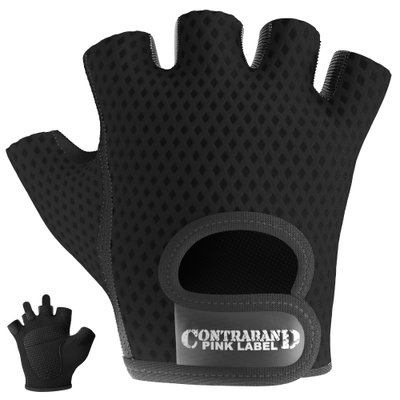 Женские перчатки для фитнеса Contraband Pink Label 5307 Women's Diamond Mesh Lifting Gloves (Черный XS) 5307-Black-XS фото