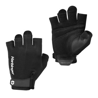 Рукавички для фітнесу Harbinger Power Non-Wristwrap Weightlifting Gloves Black M 22258-M фото