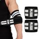 Локтевые бинты Gorilla Wear Elbow Wraps Black/White 120 см 9921490148 фото