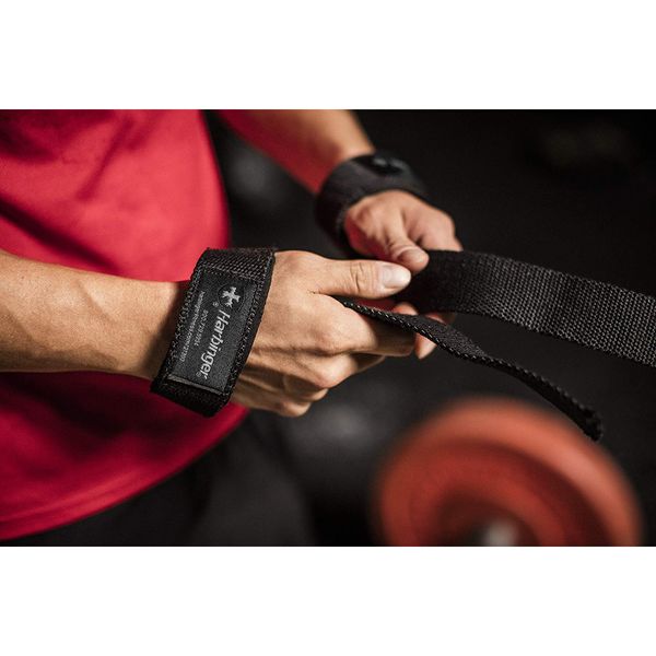 Кистевые лямки для тяги с смягчающей подкладкой Harbinger Lifting Straps Black (54 см, пара) hrb21300 фото