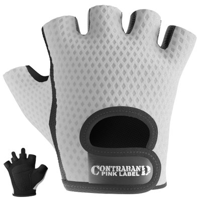 Женские перчатки для фитнеса Contraband Pink Label 5307 Women's Diamond Mesh Lifting Gloves (Белый XS) УЦЕНКА 5307-White-XS фото