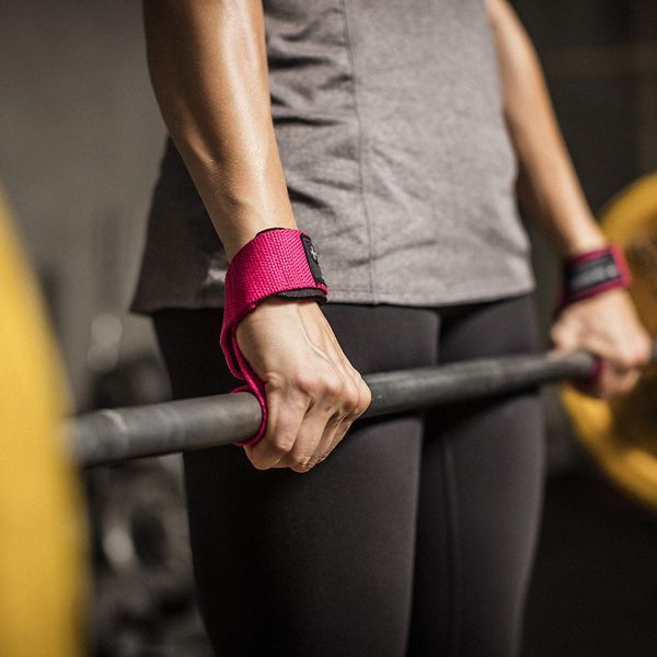 Кистьові лямки для тяги із пом'якшувальною підкладкою Harbinger Lifting Straps Pink (54 см, пара) hrb21307 фото
