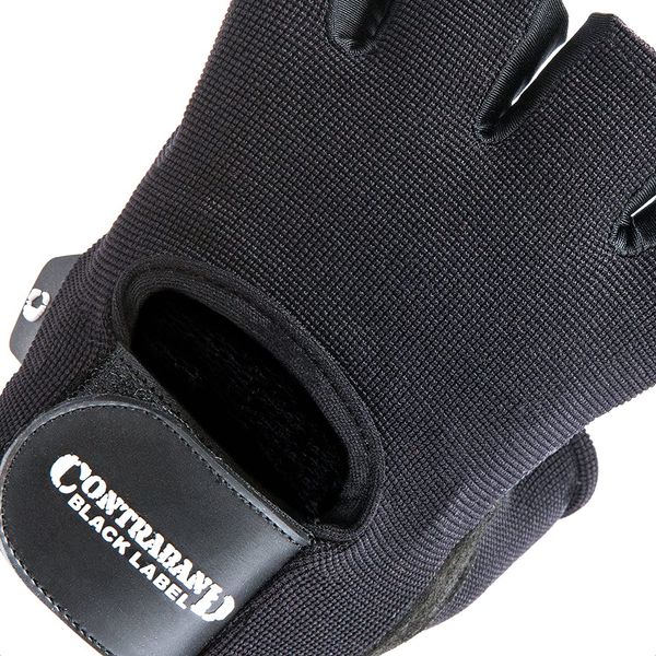 Мужская перчатка для фитнеса Сontraband Black Label 5050 Fingerless Weight Lifting Gloves (Черный S) 5050-Black-S фото