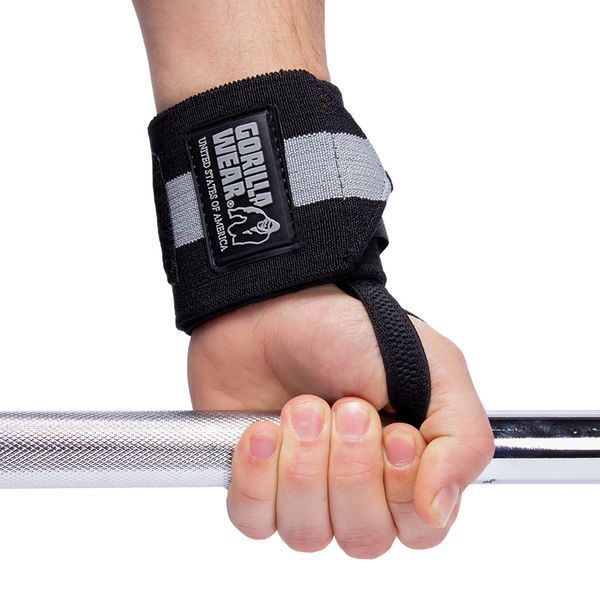 Кистьові бинти Gorilla Wear Wrist Wraps ULTRA Black/Gray (45 см, жорсткі) gw_9913190809 фото