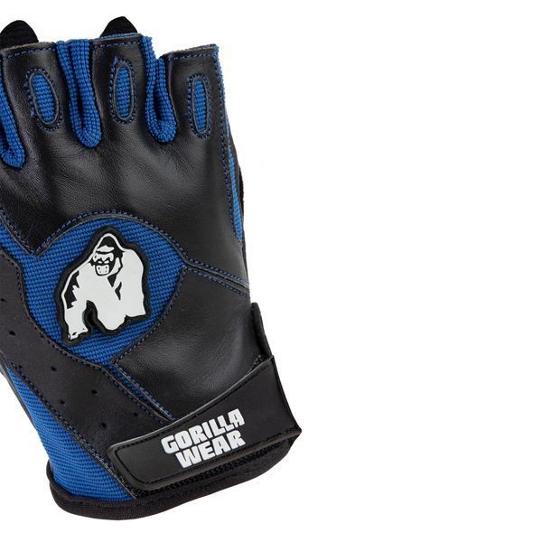 Рукавички для фітнесу GORILLA WEAR Mitchell Training Gloves Black/Blue M gw_9914590302 фото