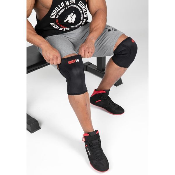 Спортивні наколінники неопренові Gorilla Wear Knee Sleeves 7mm XL (пара) gw_9922790004 фото
