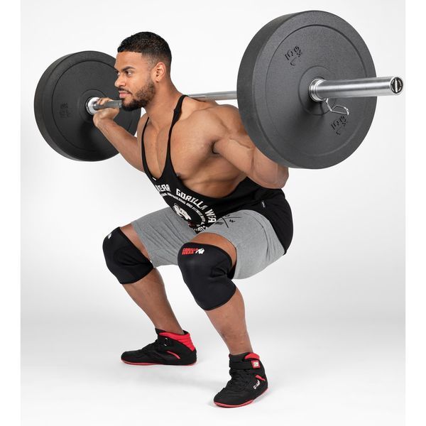 Спортивні наколінники неопренові Gorilla Wear Knee Sleeves 7mm XL (пара) gw_9922790004 фото