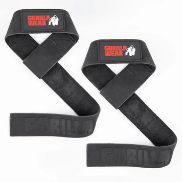 Лямки шкіряні Gorilla Wear Leather Lifting Straps Black (61 см, пара) gw_9922290009 фото